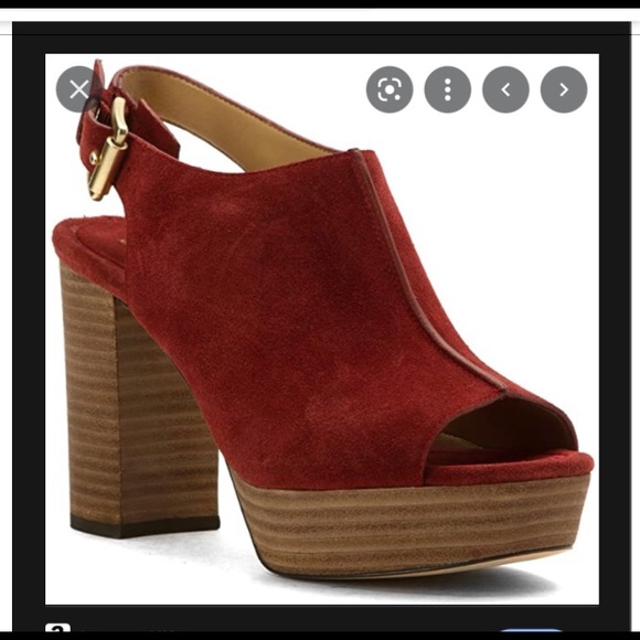 NEW Michael Kors Kimber Suede platforms - Picture 2 of 8
